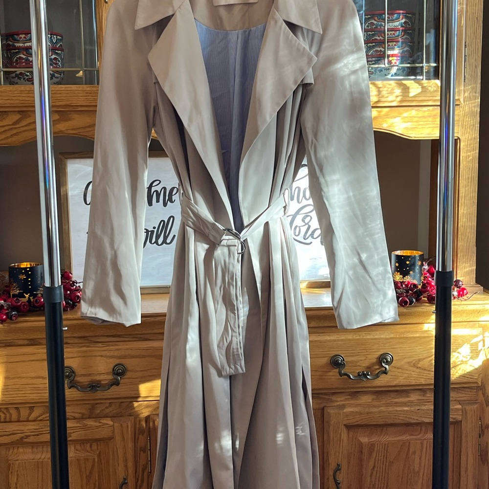 Zara Basic Light Tan Trench Coat